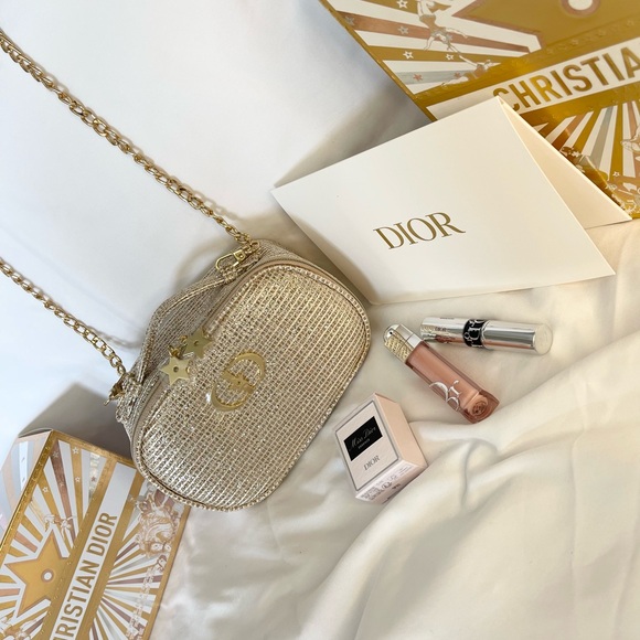 Dior Handbags - Dior Limited edition Holiday cosmetic bag + full/travel size bundle